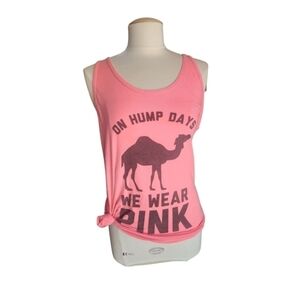 Pink Hump Day Camel Athletic Tank
